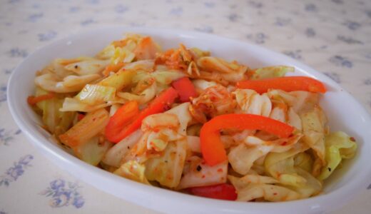 〈焼肉のタレ＋キムチで！野菜炒め〉のレシピ/余りダレ活用で味付け簡単！